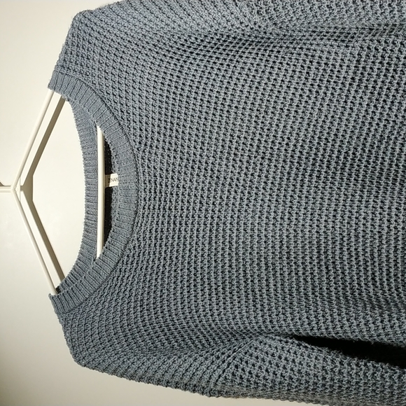 Zenana premium Round-neck Waffle sweater size:L - Picture 3 of 7